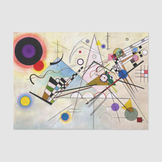 Papel De Seda Composição Kandinsky 8 (Frente )