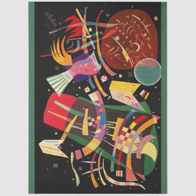 Papel De Seda Composição X Abstração Biológica - Kandinsky (Frente )