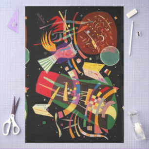Papel De Seda Composição X Abstração Biomorfa - Kandinsky