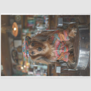 Papel De Seda Compro de Barber do Boho Dachshund Decoupage