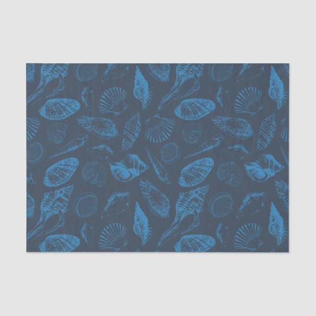 Papel De Seda Conchas de mar tropical (Frente )