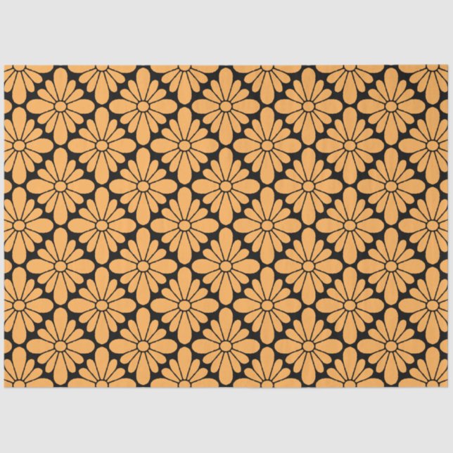 Papel De Seda Concho Flower Pattern Marigold (Frente )