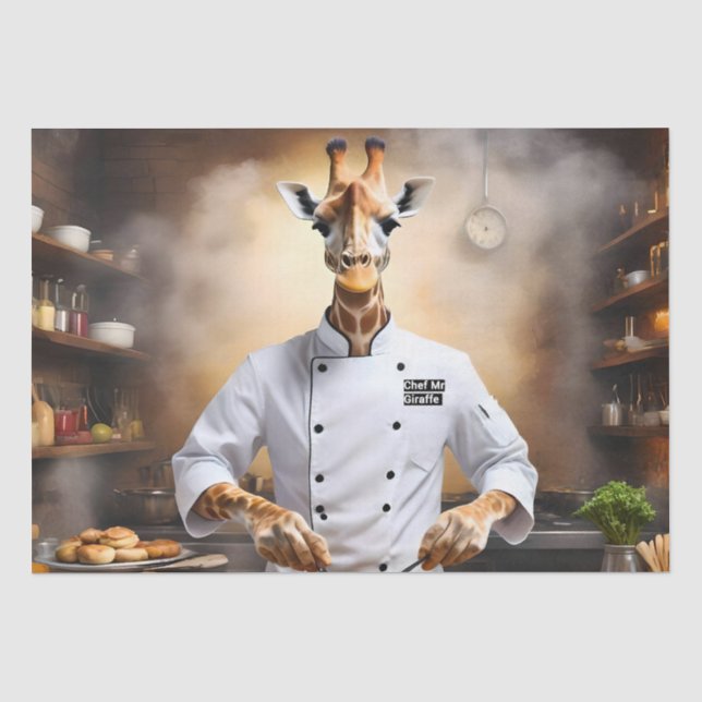Papel De Seda Confeiteiro Girafa: Alcançando Novas Alturas, (Frente )