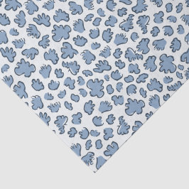 Papel De Seda Confete de Jardim Abstrato | Padrão Bluebell Empoe