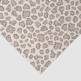 Papel De Seda Confete de Jardim Abstrato | Terracota Padronizada