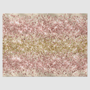Papel De Seda Confetti brilhante Glitter Dourado Rosa Brilhante