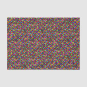 Papel De Seda Confetti Chaos: Um Burst de Fragmento Colorido de