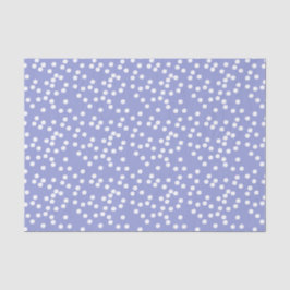 Papel De Seda Confetti Púrpura e Branco/Polkadots