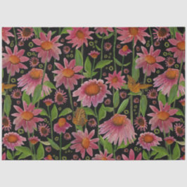 Papel De Seda Confluentes E Borboletas