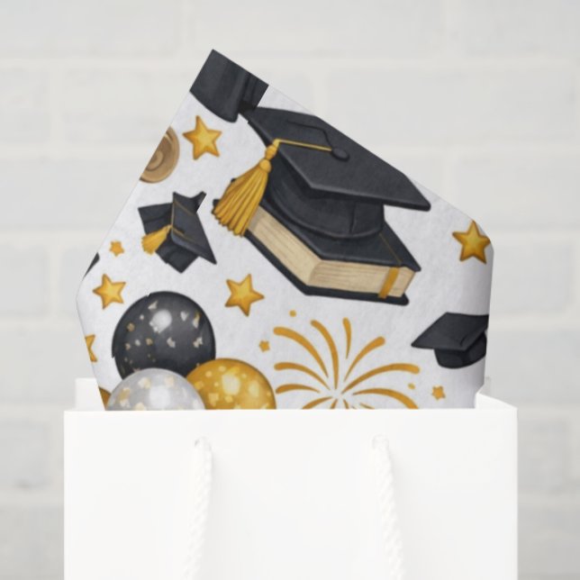 Papel De Seda Congratulations Grad Tissue Paper (Sacola de presentes)