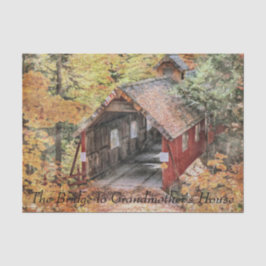 Papel De Seda Conjunto de papéis Tecidos (2) Ponte para a Casa d