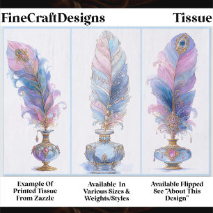 Papel De Seda Conjunto de Pena e Tinteiro Elegante e Ornamentado