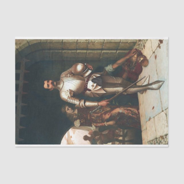 Papel De Seda Conquista (Cavaleiro Vitorioso na Idade Média) (Frente )