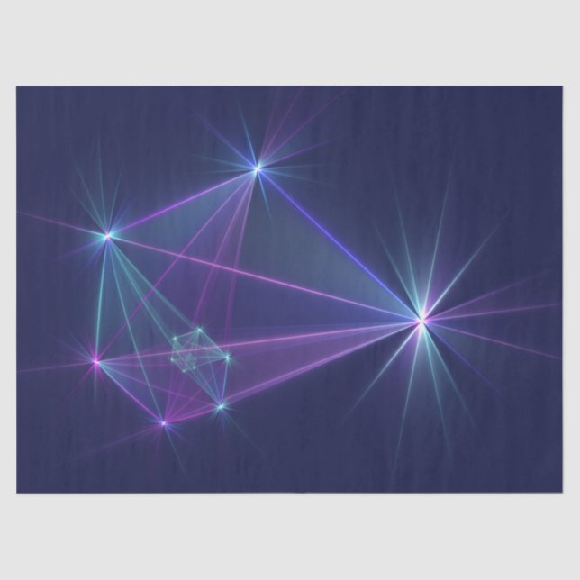 Papel De Seda Constelação, Abstrato Fantasy Arte Fractal (Frente )