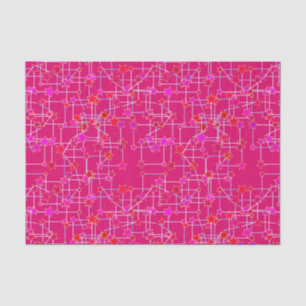 Papel De Seda Constelação de abstrato, cor-de-rosa Profundo Fuch
