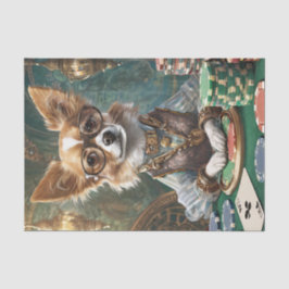 Papel De Seda Contando Cartas, Chefe de Pôquer Chihuahua Steampu