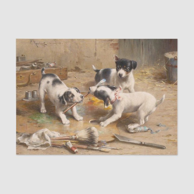 Papel De Seda Contestação de pintores por Carl Reichert (Frente )