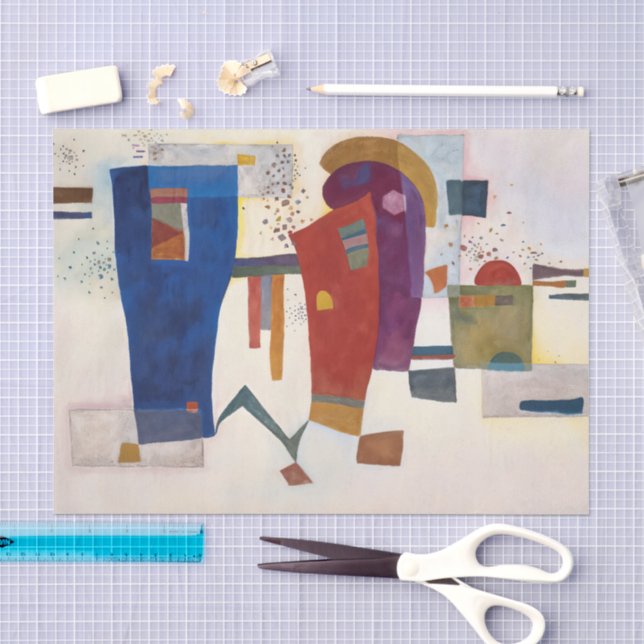 Papel De Seda Contraste Acompanhado, Kandinsky  (Arte )