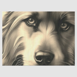 PAPEL DE SEDA CONTROLE O TERRIER DOG SEPIA