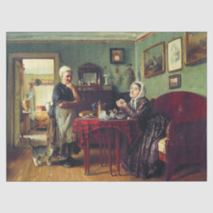 Papel De Seda Conversação das Famílias (por Konstantin Makovsky)