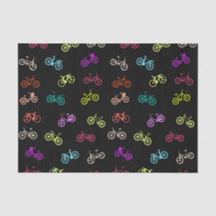 Papel De Seda Convite de padrão de bicicleta