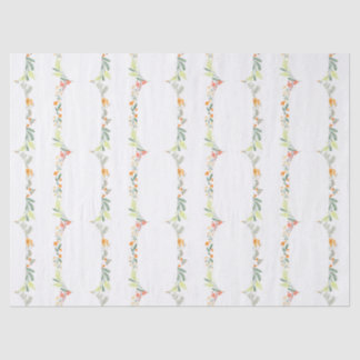 Papel De Seda Convite para Festa no Jardim com Arco Floral de Fl