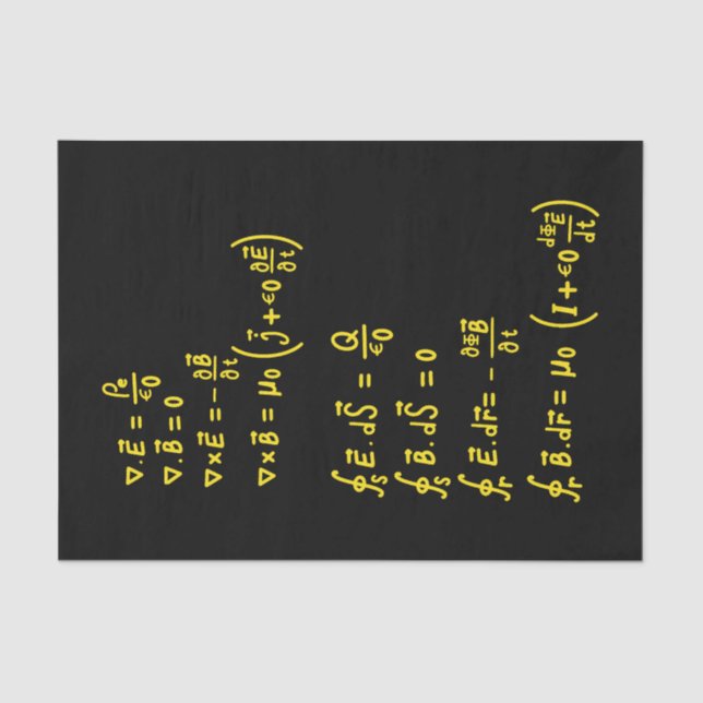 Papel De Seda Convite para Sticker Quadrado de Fórmula Física (Frente )