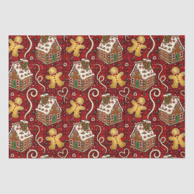 Papel De Seda Cookies de Natal (Frente )