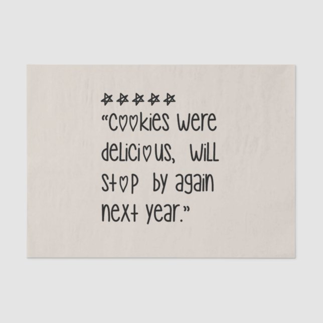 Papel De Seda Cookies were delicious (Frente )