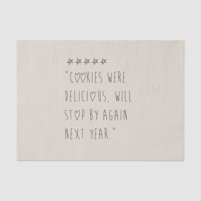 Papel De Seda Cookies were delicious (Frente )