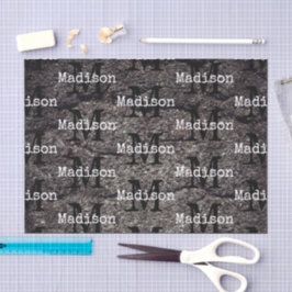 Papel De Seda Cool Cracked asphalt road gray lines Monogram