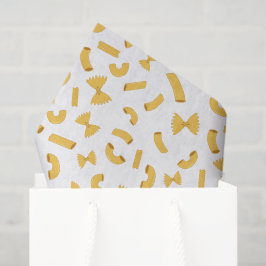 Papel De Seda Cool fun pasta macaroni pattern on white