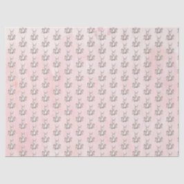 Papel De Seda Coordenação de Coelho de Coelho de Aquarela