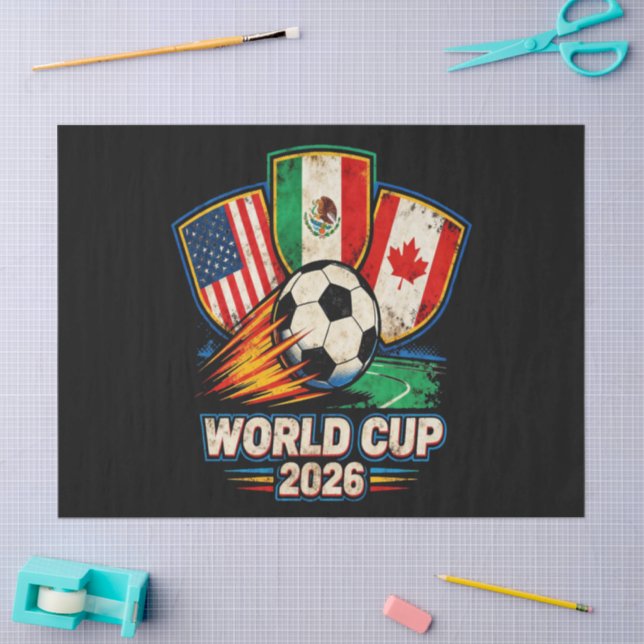 Papel De Seda Copa do Mundo 2026 (Arte )