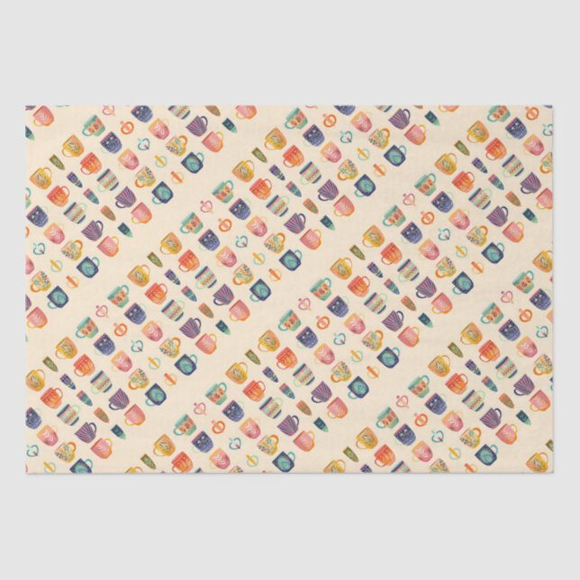 Papel De Seda Copas de café (Frente )