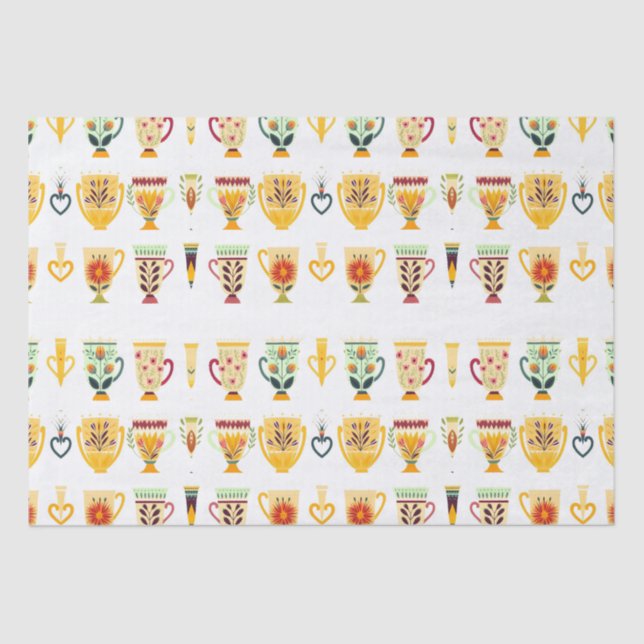 Papel De Seda Copas de café (Frente )