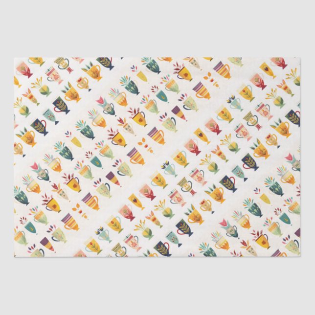 Papel De Seda Copas de café (Frente )