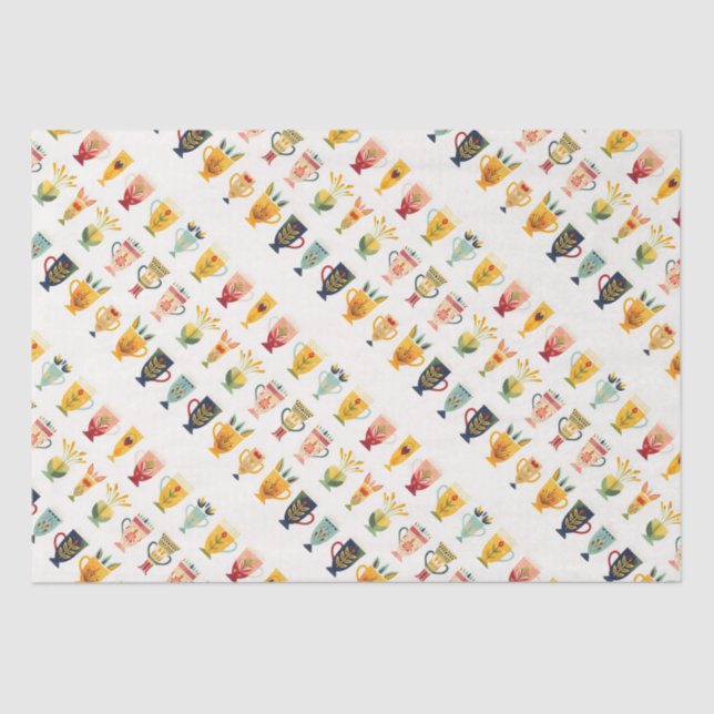 Papel De Seda Copas de café (Frente )