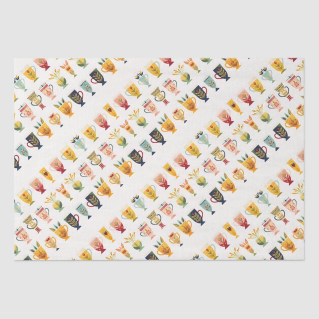 Papel De Seda Copas de café (Frente )