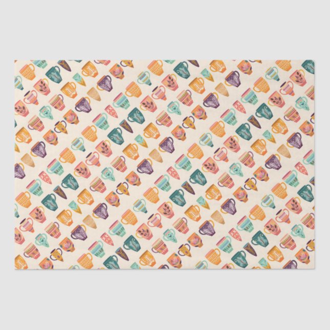 Papel De Seda Copas de café (Frente )