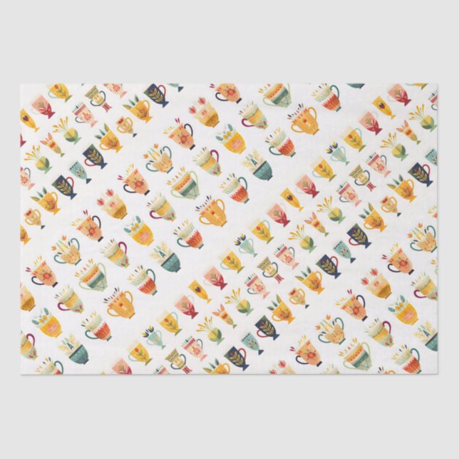 Papel De Seda Copas de café (Frente )