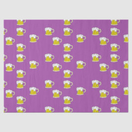 Papel De Seda Copo de cerveja espumante em roxo