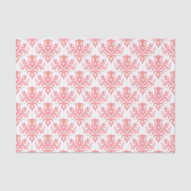 Papel De Seda Cor damasco - Cor-de-rosa macio (Frente )