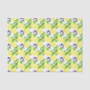 Papel De Seda Cor damasco de limões