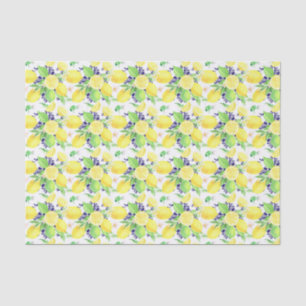 Papel De Seda Cor damasco de limões