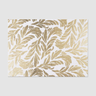 Papel De Seda Cor damasco floral moderna do ouro elegante do
