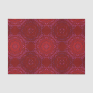 Papel De Seda Cor damasco Vermelha Real Elegante Clássica de Lux