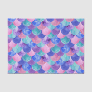 Papel De Seda Cor de água do lacre azul roxa rosa Escala de Sere