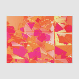 Papel De Seda Cor de laranja e rosa quente, Abstrato inspirado n