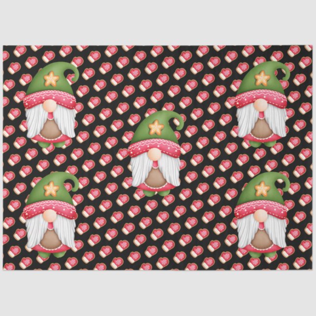 Papel De Seda Cor de Personalização do Gnomo de Luvas (Frente )